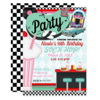 Retro 50s Invitations Zazzle
