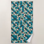 Retro Vintage 60&#39;s Pattern Beach Towel