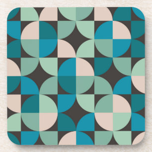 Retro Vintage 60's Pattern Beverage Coaster