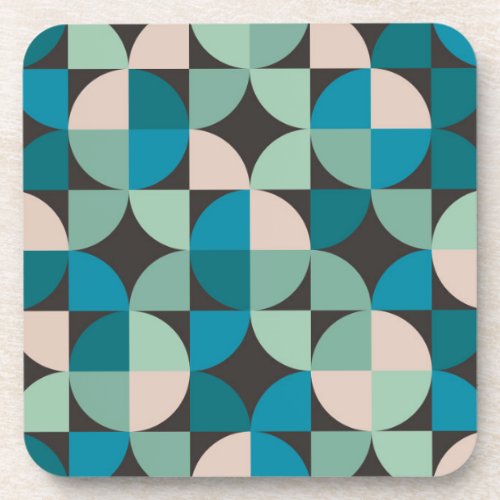 Retro Vintage 60s Pattern Beverage Coaster