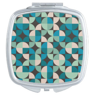 Retro Vintage 60's Pattern Compact Mirror