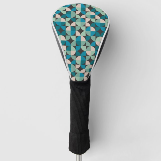 Retro Vintage 60's Pattern Golf Head Cover (Front)
