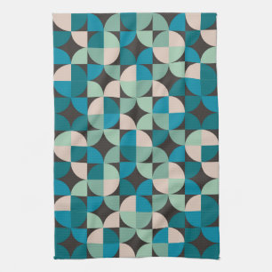 Retro Vintage 60's Pattern Kitchen Towel