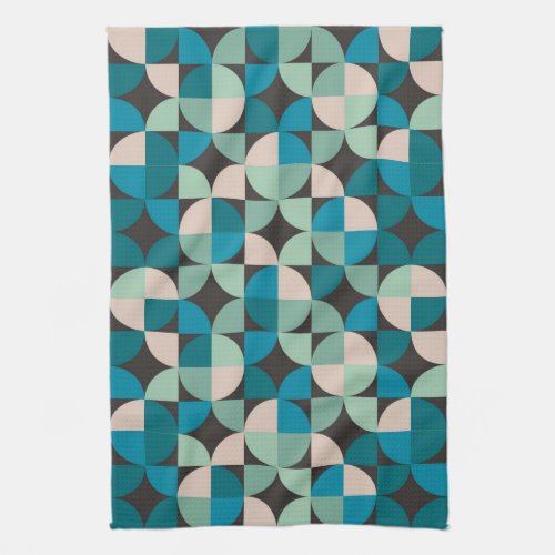 Retro Vintage 60s Pattern Kitchen Towel