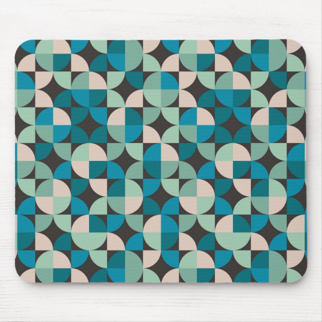 Retro Vintage 60's Pattern Mouse Pad (Front)