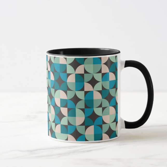 Retro Vintage 60's Pattern Mug (Right)