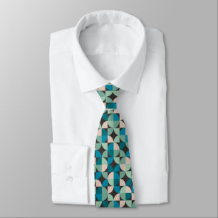 Retro Vintage 60's Pattern Neck Tie