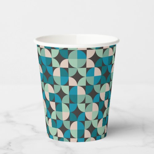 Retro Vintage 60s Pattern Paper Cups