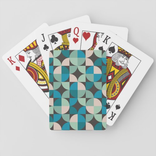 Retro Vintage 60s Pattern Poker Cards