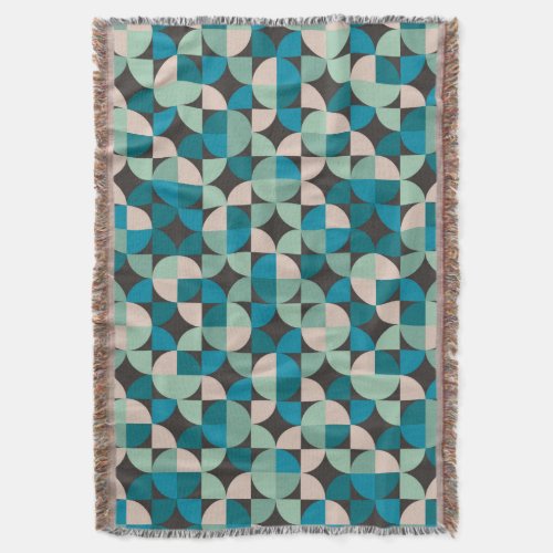 Retro Vintage 60s Pattern Throw Blanket