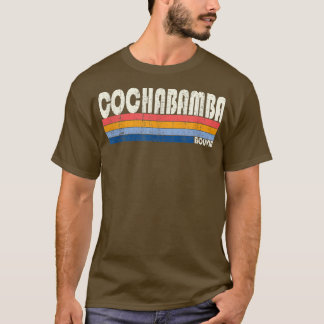 Retro Vintage 70s 80s Style Cochabamba, Bolivia  T-Shirt