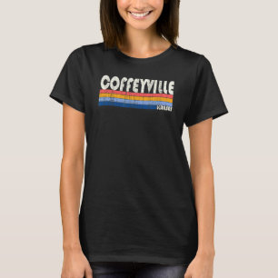 Retro Vintage 70s 80s Style Coffeyville Kansas T-Shirt