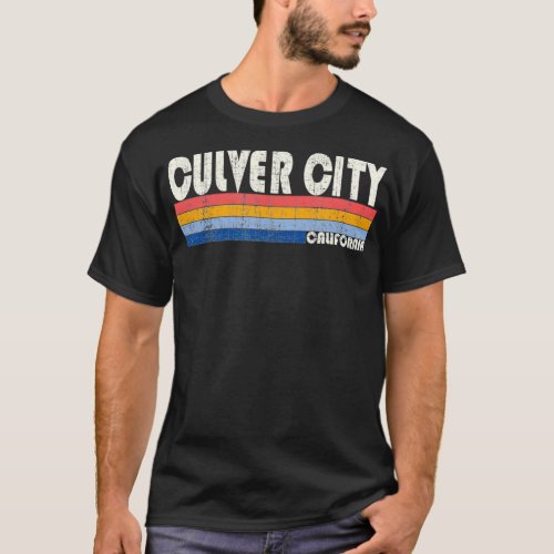 Retro Vintage 70s 80s Style Culver City CA  T_Shirt