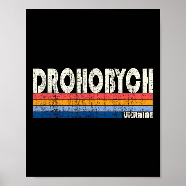 Retro Vintage 70s 80s Style Droho  Poster (Front)
