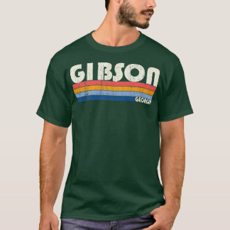 Retro Vintage 70s 80s Style Gibson, GA1035 T-Shirt