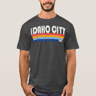 Retro Vintage 70s 80s Style Idaho City ID 2 T-Shirt