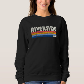 Retro Vintage 70s 80s Style Riverside Id Sweatshirt