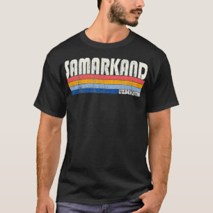 Retro Vintage 70s 80s Style Samarkand, Uzbekistan  T-Shirt