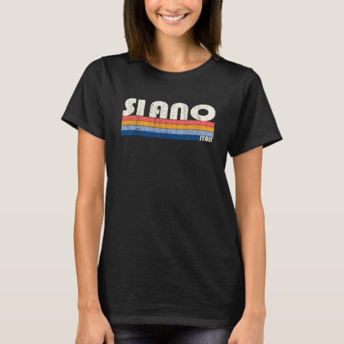 Retro Vintage 70s 80s Style Siano Italy T_Shirt