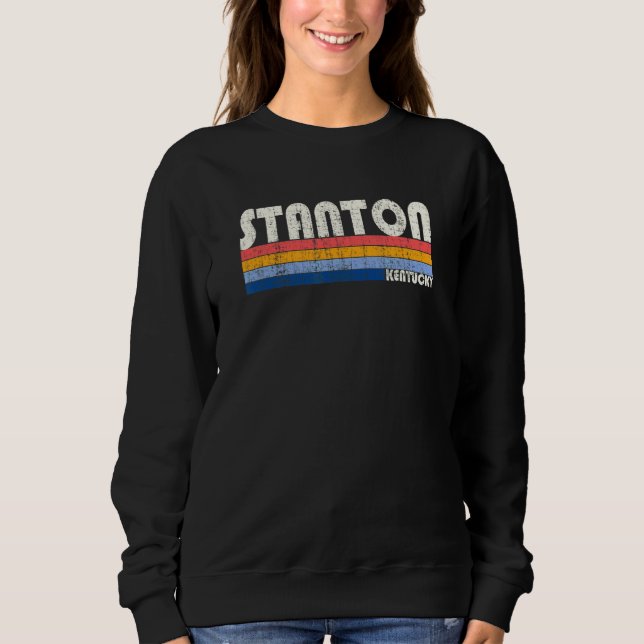 Retro Vintage 70s 80s Style Stanton Kentucky Sweatshirt (Front)
