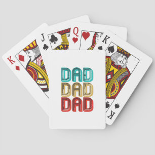 Retro Vintage 70s Dad Essential Poker Cards