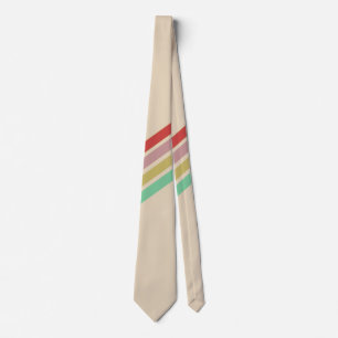 Retro Vintage 70's Stripe Neck Tie