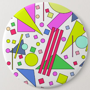 Retro Vintage 80s and 90s Style Button