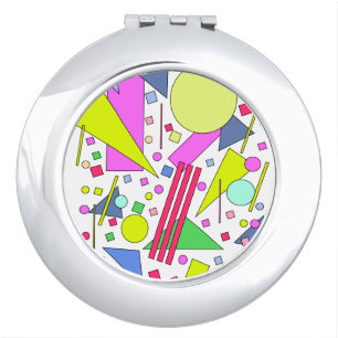Retro Vintage 80s and 90s Style Compact Mirror