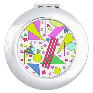 Retro Vintage 80s and 90s Style Compact Mirror