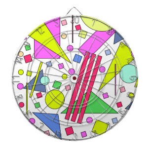 Retro Vintage 80s and 90s Style Dart Board