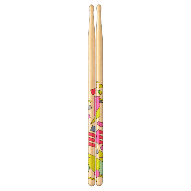 Retro Vintage 80s and 90s Style Drum Sticks