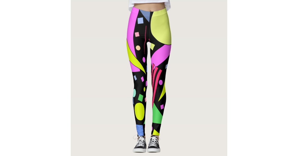 Retro Vintage 80s and 90s Style Leggings