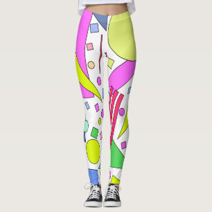 Retro Vintage 80s and 90s Style Leggings