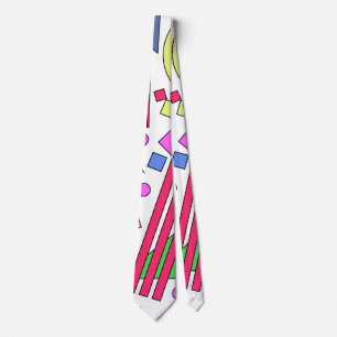 Retro Vintage 80s and 90s Style Neck Tie