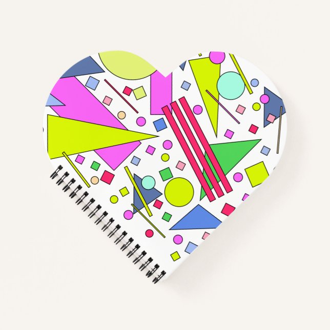 Retro Vintage 80s and 90s Style Notebook (Front)
