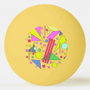 Retro Vintage 80s and 90s Style Ping Pong Ball