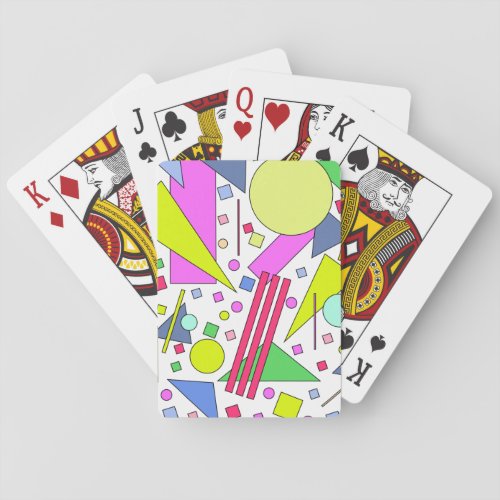 Retro Vintage 80s and 90s Style Playing Cards