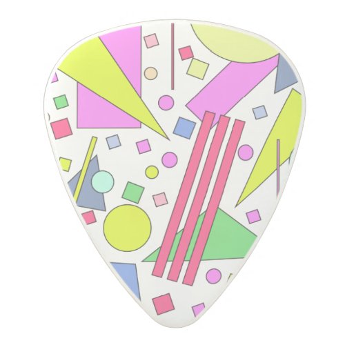 Retro Vintage 80s and 90s Style Polycarbonate Guitar Pick