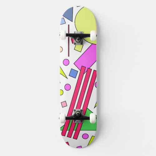 Retro Vintage 80s and 90s Style Skateboard