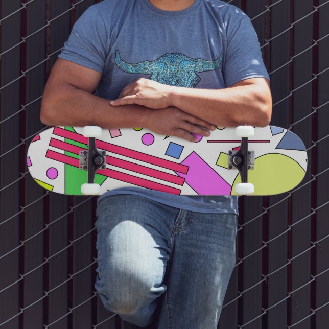 Retro Vintage 80s and 90s Style Skateboard | Zazzle