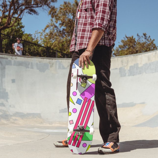 Retro Vintage 80s and 90s Style Skateboard | Zazzle