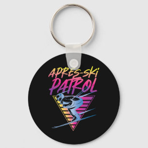 Retro Vintage 80s Apres Ski Patrol Keychain