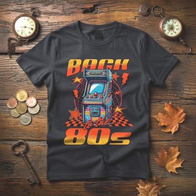 Retro Vintage 80s Arcade Games T-Shirt (Creator Uploaded)