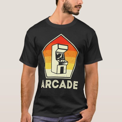 Retro Vintage 80s Arcade Video Game Machine Gamer T_Shirt