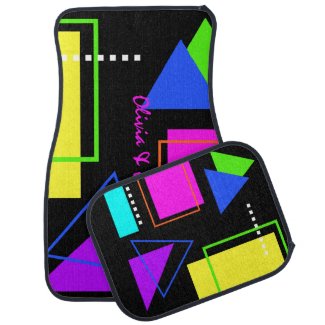 RETRO VINTAGE 80s COOL NEON GEOMETRIC 1980s PRINT