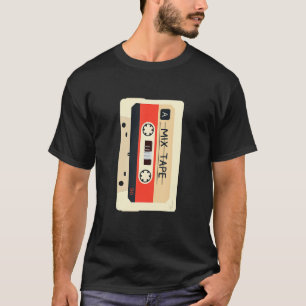 Retro Vintage 80s Mix Music Cassette Tape T-Shirt