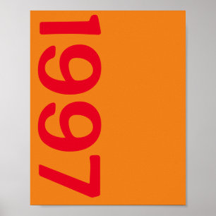 Retro Vintage 90s Custom Year Personalized  Poster