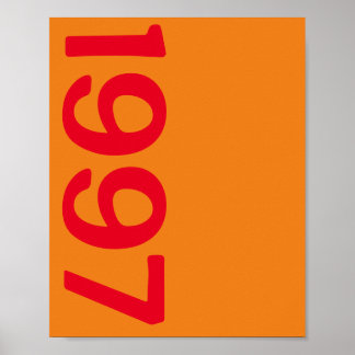 Retro Vintage 90s Custom Year Personalized Poster