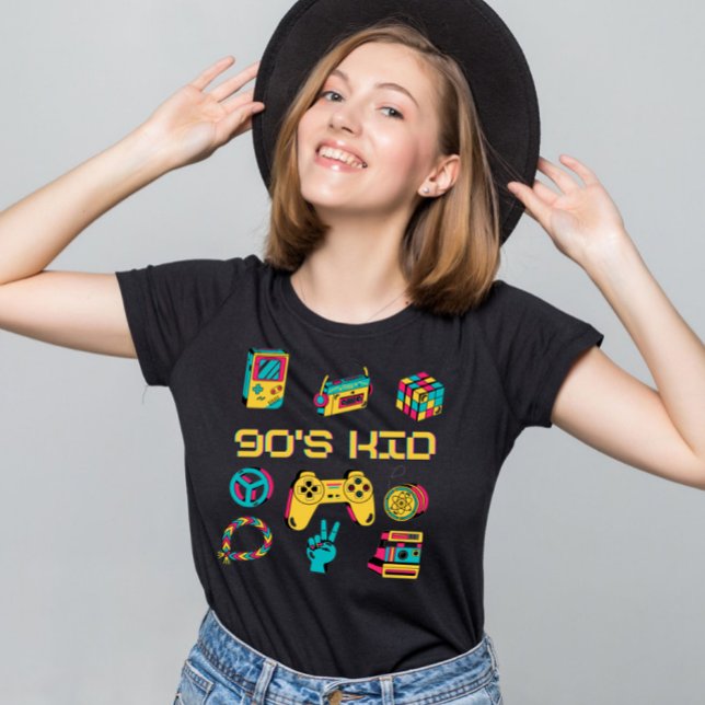 retro Vintage 90s KID nostalgia graphic T-Shirt (Creator Uploaded)