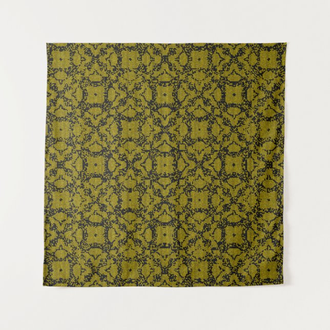 Retro Vintage Aesthetic Background Design 80s, 90s Tapestry (Front)